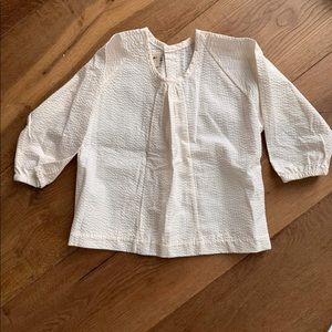 Figge Girls White Long Sleeve Blouse